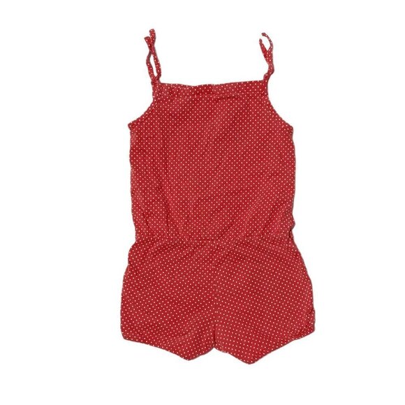 H&M Baby Polkadot Spaghetti Strap Romper Red - Picture 1 of 3